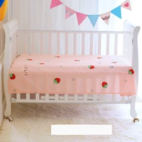 3 sizes cotton crib sheets soft baby bed covers cartoon print pattern newborn toddler bedding kids mini bed sheet cot sheet