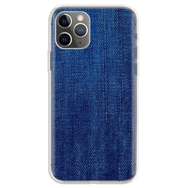 Джинсовый ковбойский чехол для телефона с принтом Apple iPhone 11 13 Pro 12 Mini SE X XR XS Max 6 6S 7 8