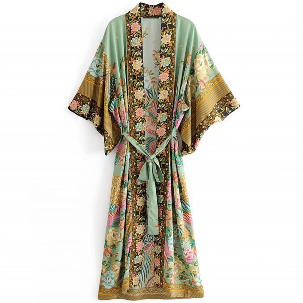 Традиционное японское кимоно Yukata женская блузка с длинными рукавами меч