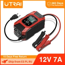 Car Battery Charger 12V 7A Full Automatic Battery-chargers Digital LCD Display Power Puls Repair Starter Charger for Car