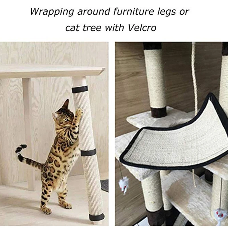 

Коврик-Когтеточка для кошек, натуральное сизалевое защитное покрытие для мебели, подставка для стула, против царапин, для скалолазания по д...