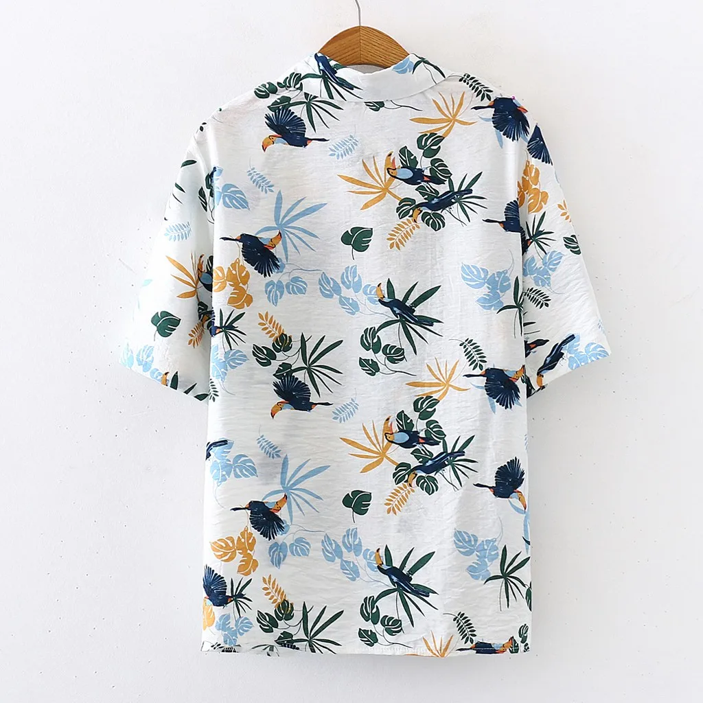 Корейские женские набивные шифоновые блузки топы повседневные с коротким