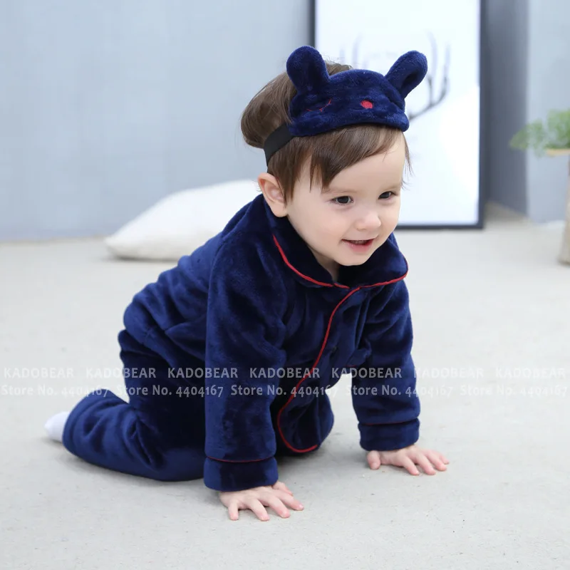Детские фланелевые пижамные комплекты бархатная одежда для сна маленьких