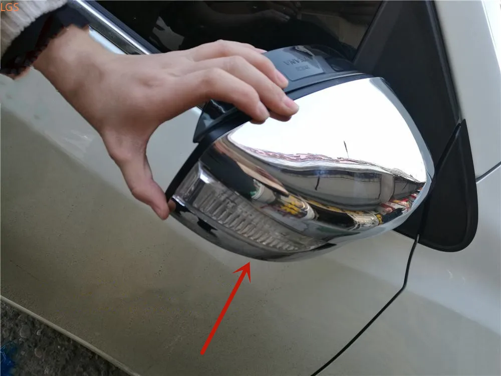 

Высококачественный хромированный чехол для зеркала заднего вида из АБС-пластика для Nissan Tiida 2011-2019, защита от царапин, Стайлинг автомобиля