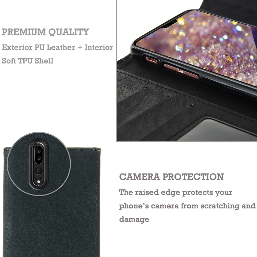 LLZ. Чехол-книжка PU Стразы ТПУ Магнитный чехол-кошелек для huawei Mate20 P20 P30 Proe P9 P10 Lite Nova 4e Psmart кожаный чехол