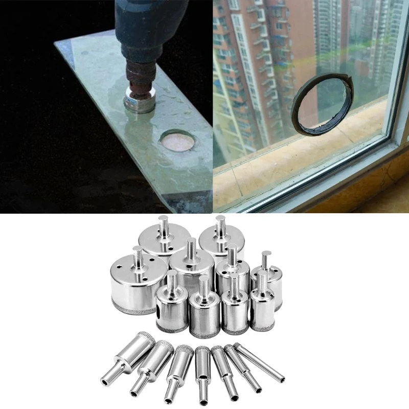 Набор сверл с полым сердечником для керамики стекла фарфора плитки алмазные