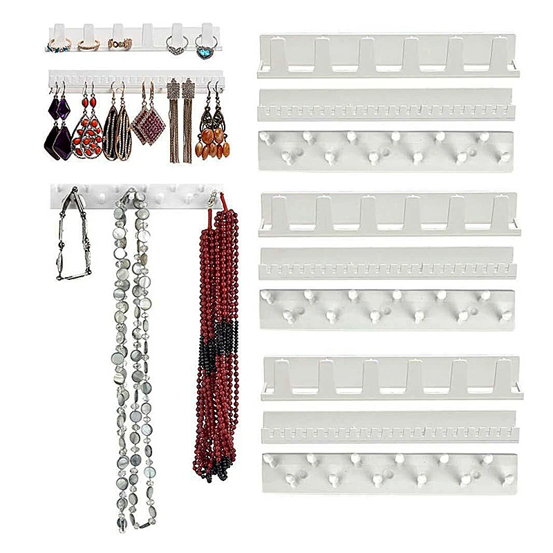 Настенный органайзер для ювелирных изделий подвесной держатель сережек витрина