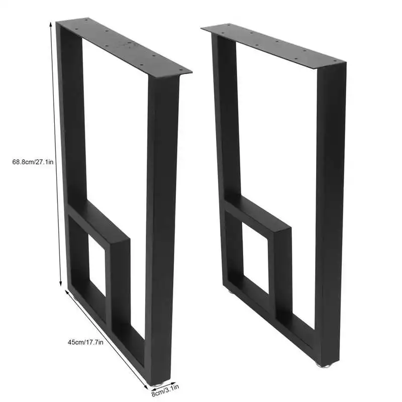 

Anti Scratch Wrought Iron Table Leg Industrial Rustic Style Coffee Side Console Table Replacement Parts Adjustable Furniture Leg