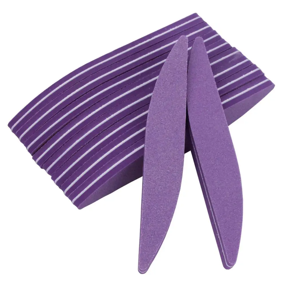 

10Pcs/Lot Professional Purple Sponge Nail File 100/180 Grit Sanding lime a ongle Polishing Tip Gel Vogue Manicure Nail Art Tools