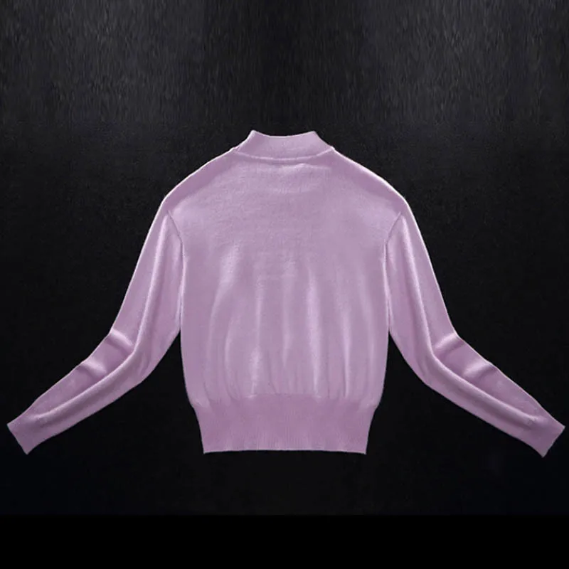 2020 весенние женские костюмы в Звездном стиле розовый свитер с длинными рукавами