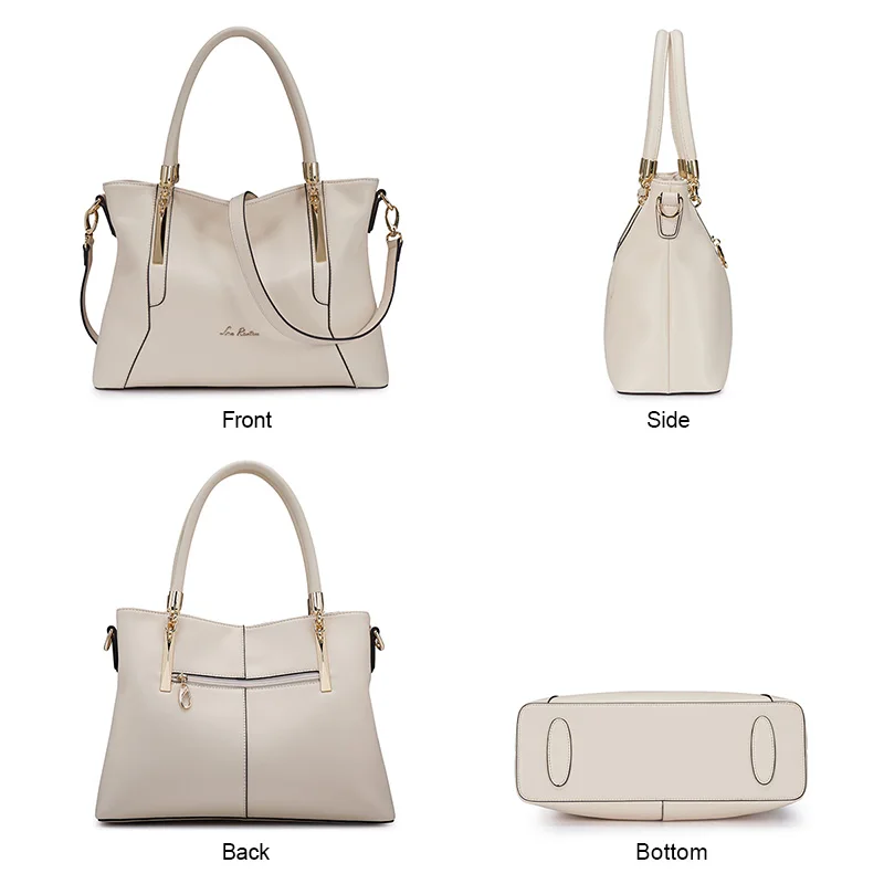 Женские сумки из яловой кожи LAORENTOU Повседневная Дамская сумка через плечо