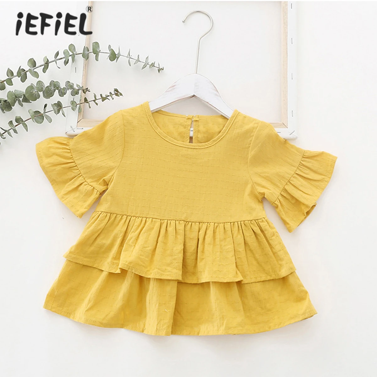 Летняя одежда для маленьких девочек Рубашка девочки Симпатичная Цвет рубашки