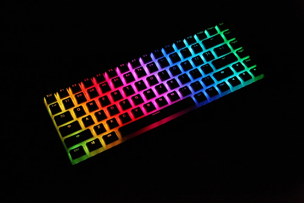 Пудинг V2 pbt doubleshot keycap oem подсветка для механической клавиатуры Белый Черный gh60