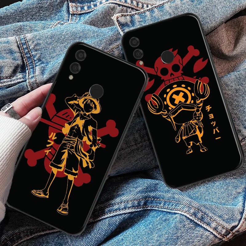 

Japan Anime One Pieces Luffy Zoro Phone Case For Huawei Honor 7X 8X 8C 9 V9 9X 10 V10 10 Lite V20 30 Lite Soft TPU Cover Coque
