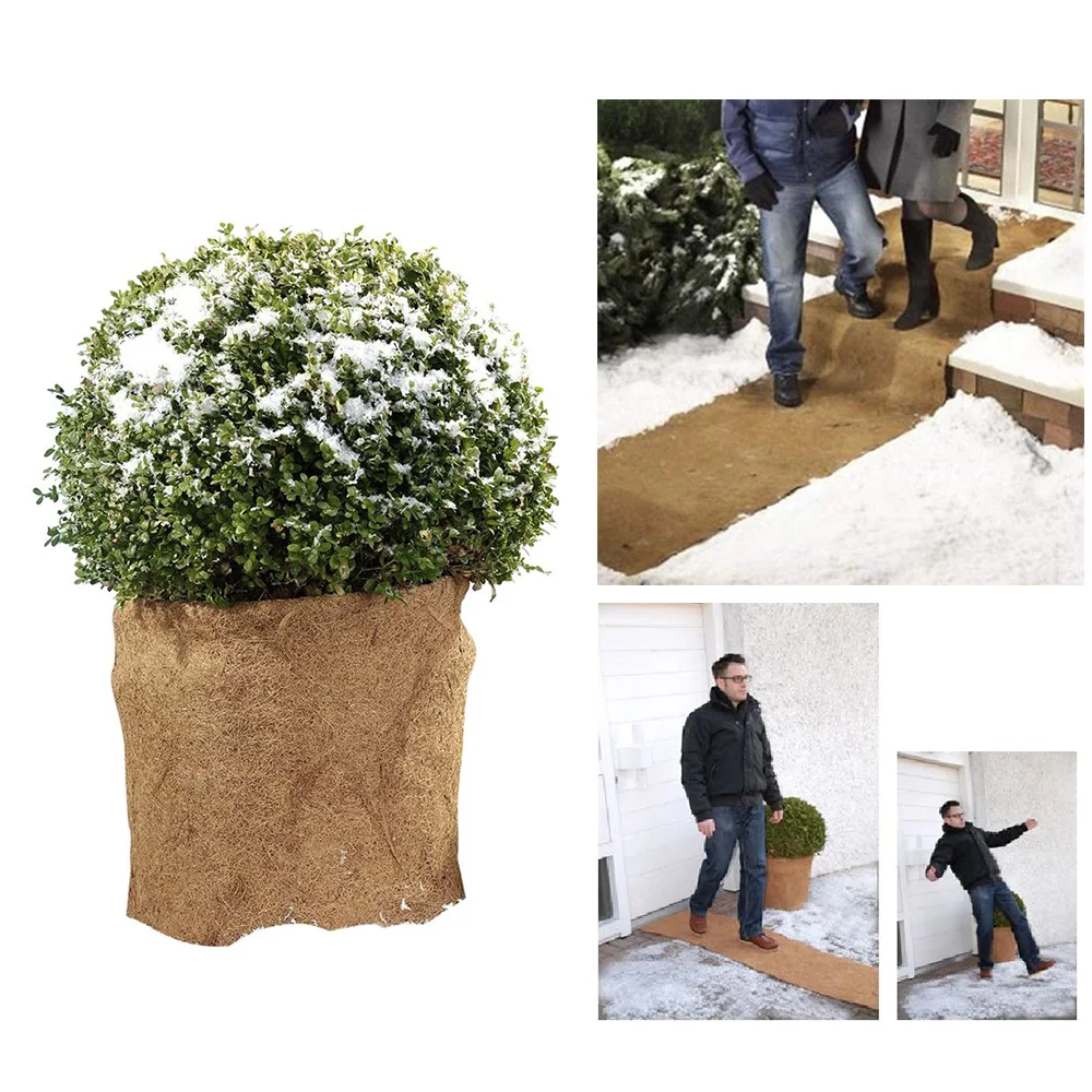 

60*100cm Coco Lining Coconut Fiber Mat Flower Pot Plant Hanger Flower /Pot Hanger For Wall Decoration Countyard Garden