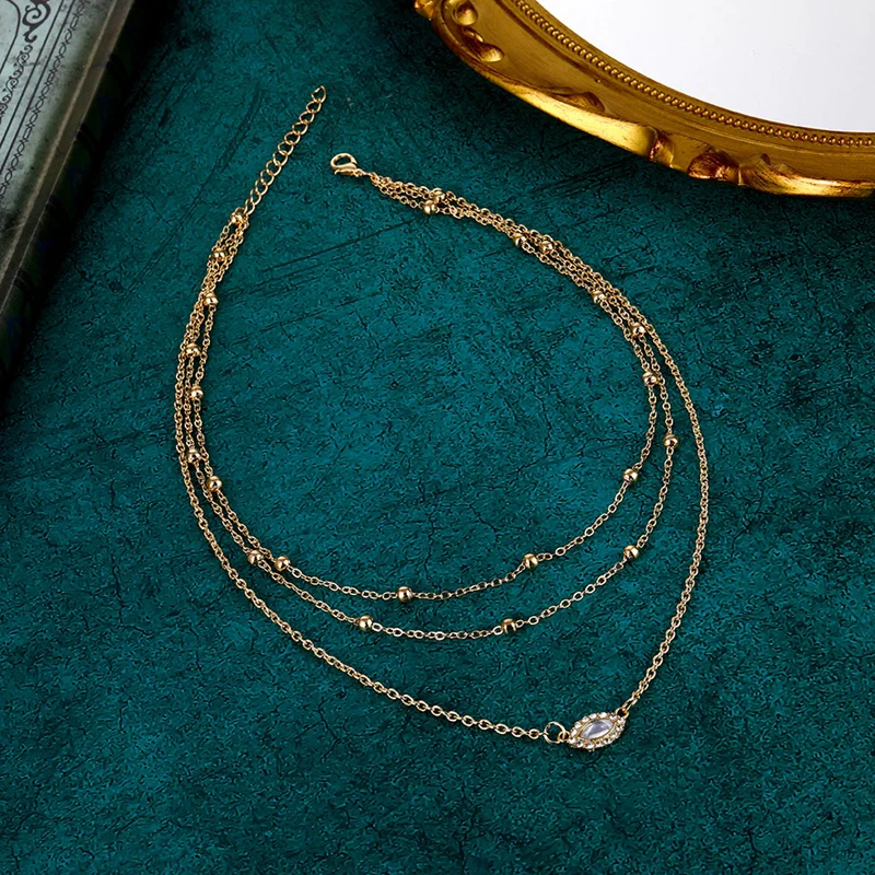 17IF цепочка с подвеской женская подвеска на шею бижутерия цепь цепи многослойное