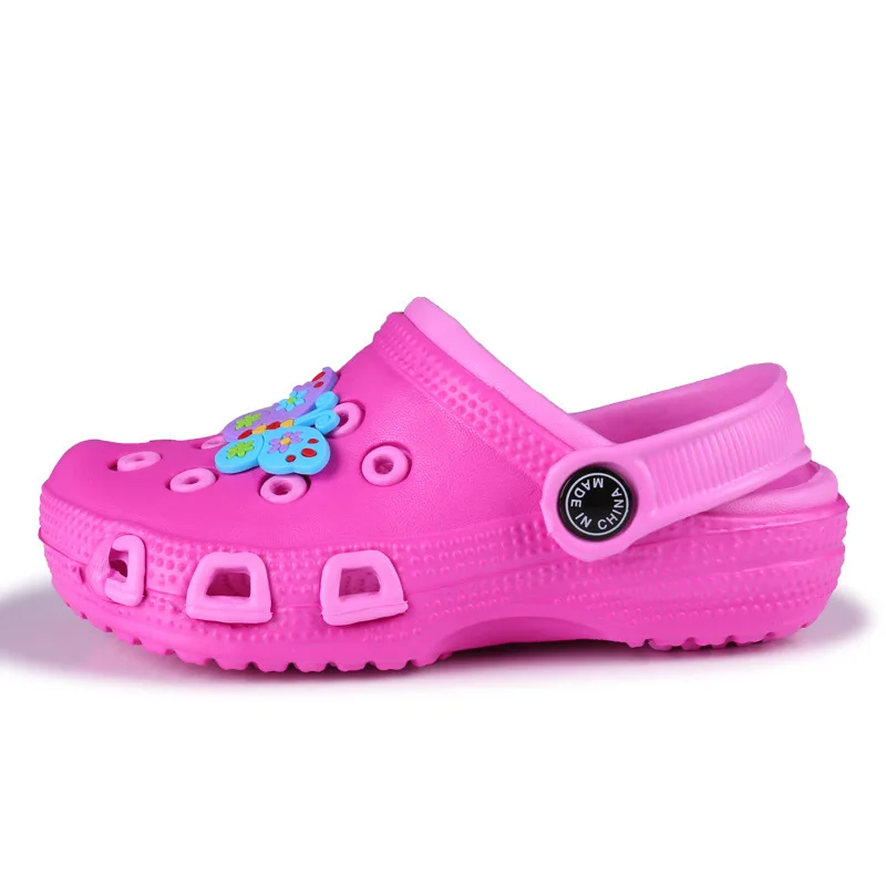 

Children Summer for Kids Beach Non-Slip Hole Sandals Boy Garden Cartoon Slippers for Girls Colorful Shoes