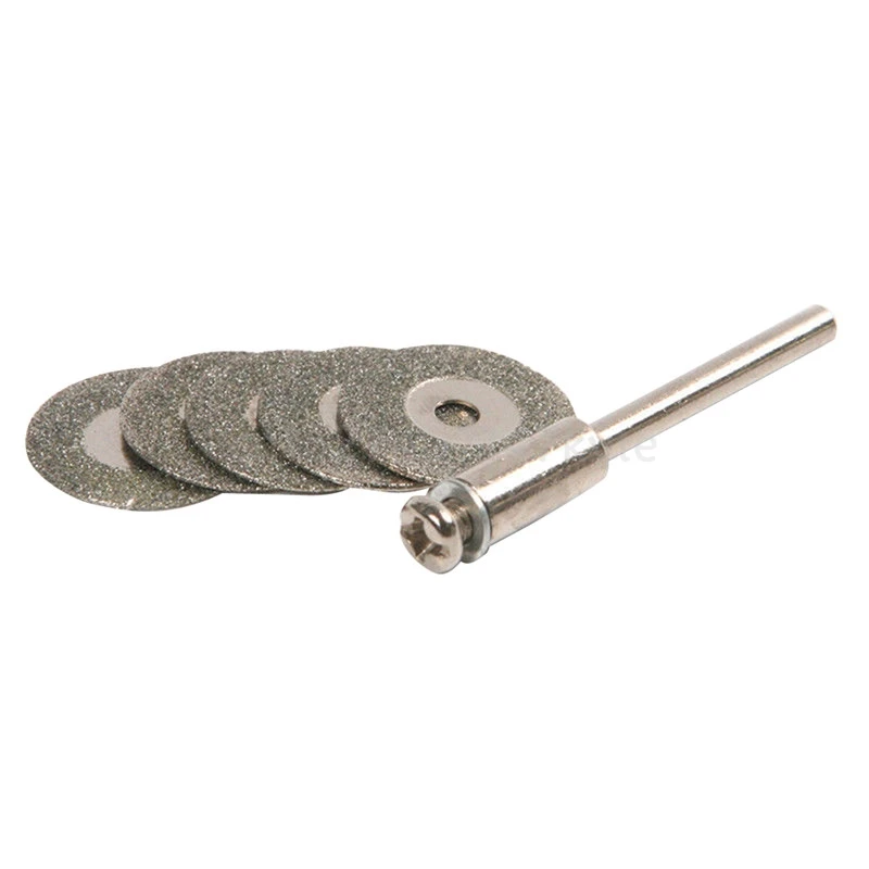 Хит продаж 5 шт. 22 мм алмазные режущие лезвия сверло + 1 оправка для Dremel