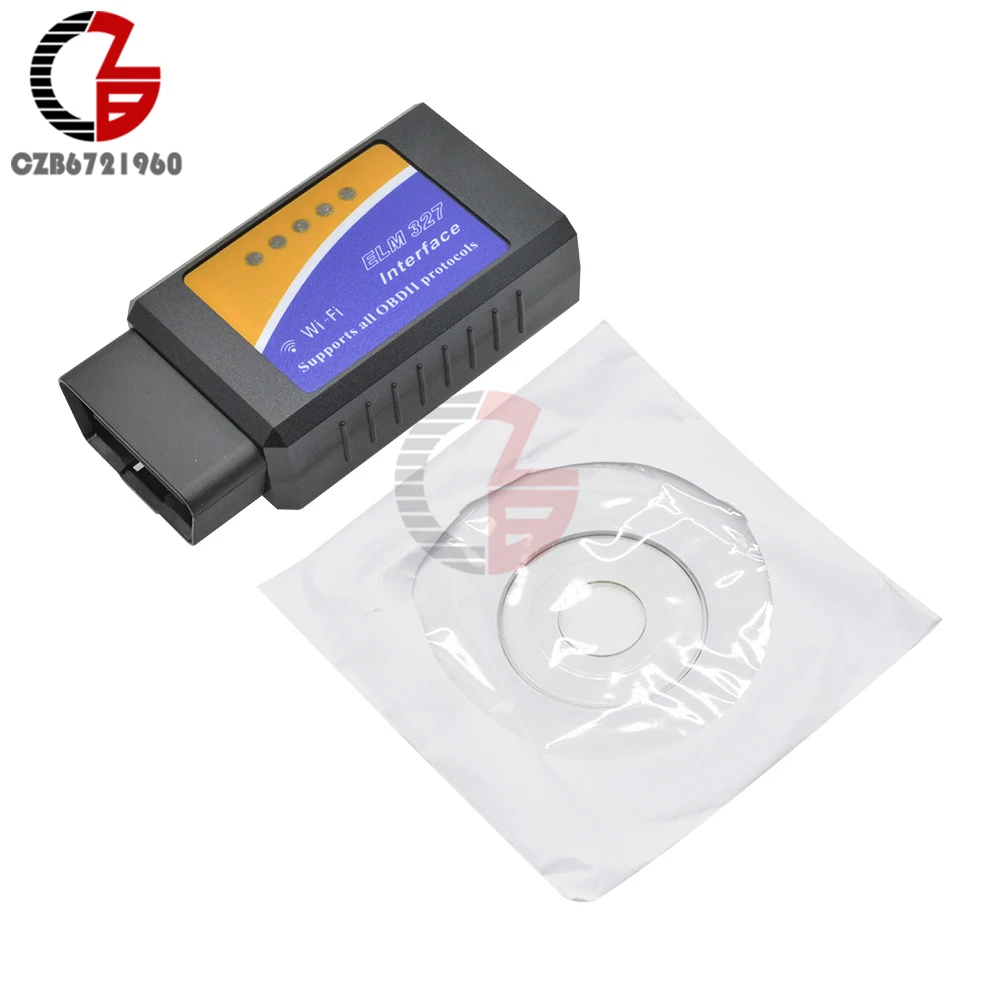 ELM327 V1.5 OBD2 автомобильный wifi Интерфейс инструмент сканер диагностический для ios Android