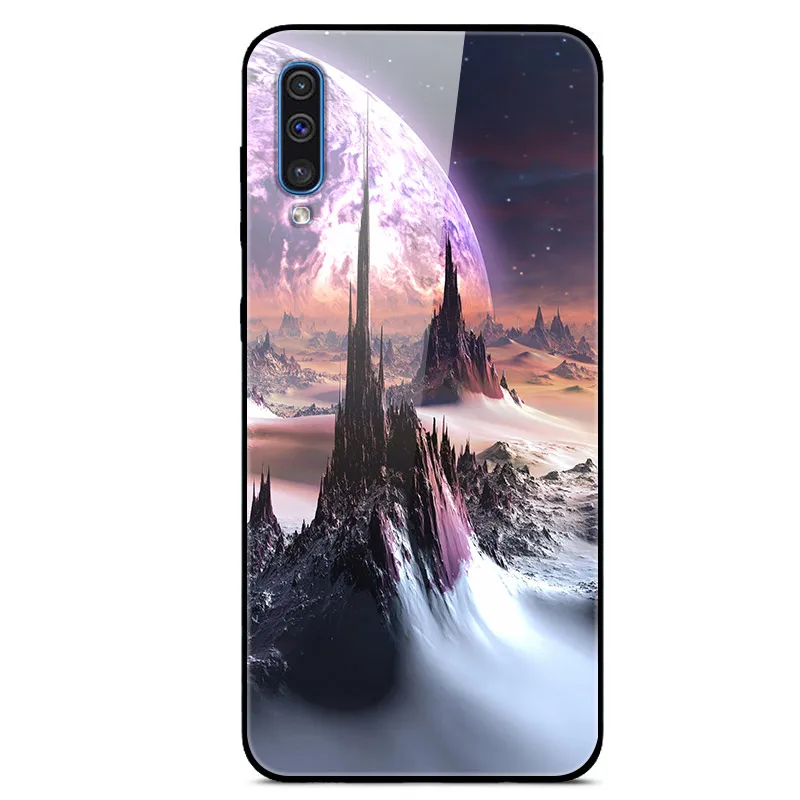 Для samsung Galaxy A50 чехол, стеклянная жесткая задняя крышка для samsung A30S A50S A10 A20 A30 A40 A70 чехол для телефона s бампер A 50 50S 30S