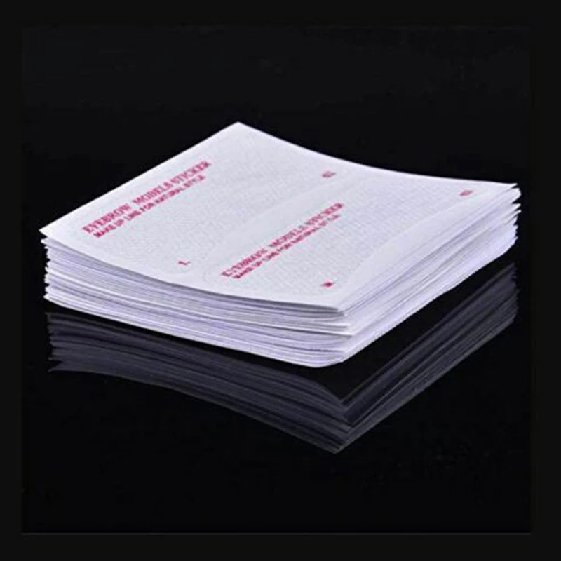 Оптовая продажа 12/24 пар для бровей наклейки-трафарет карточка рисования шаблон