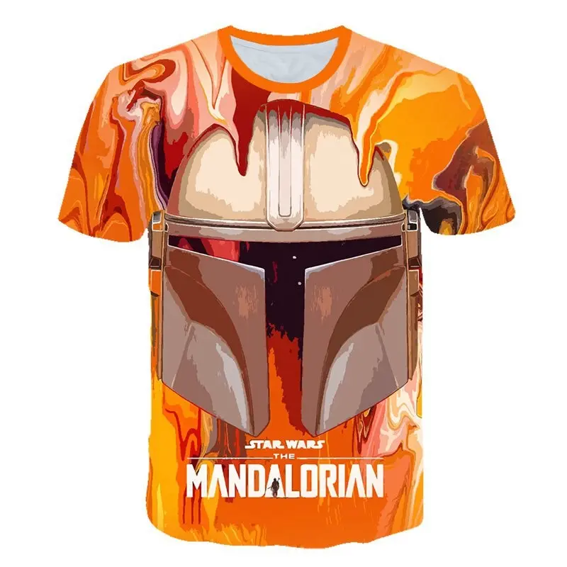 Детская модная футболка Звездные войны для мальчиков и девочек с 3D принтом из