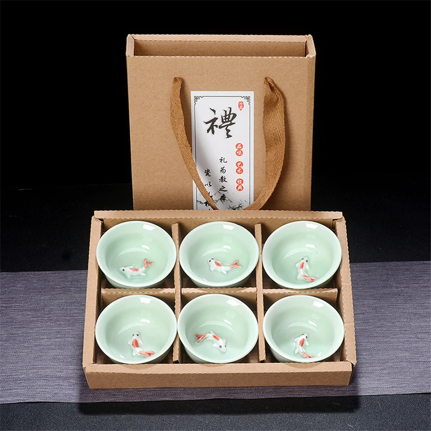 Оригинальная китайская керамическая чайная чашка ледяная треснувшая для