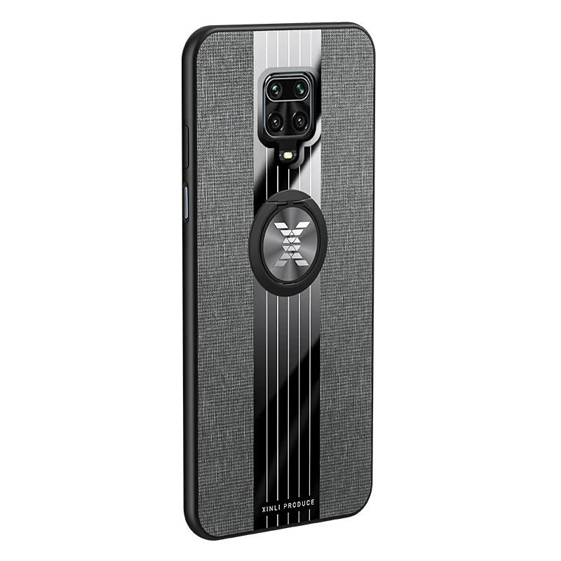 

For Xiaomi Redmi Note 9S 9 Pro Max Case Luxury Bracket Ring Stand Holder Soft TPU Leather Case for Redmi 9 Cover Coque