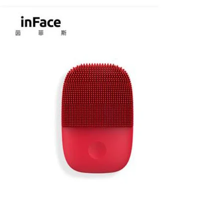 Бургундия Xiaomi inFace электрическая глубокая Чистящая Щетка массажная Соник для мытья лица водонепроницаемый силиконовый очищающий крем для лица C2 - Цвет: Бургундия