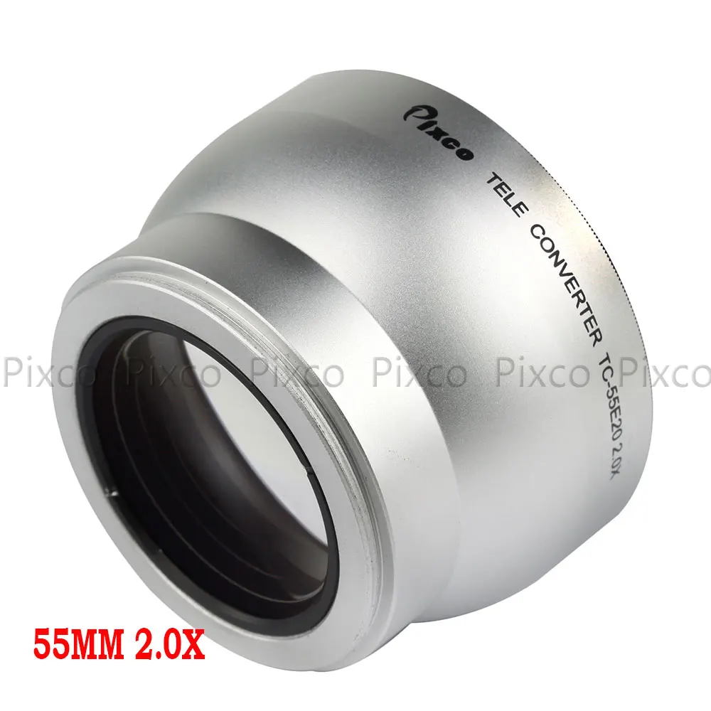 Pixco 55 мм 2.0X увеличительный телескопический фотоаппарат серебристый | Электроника