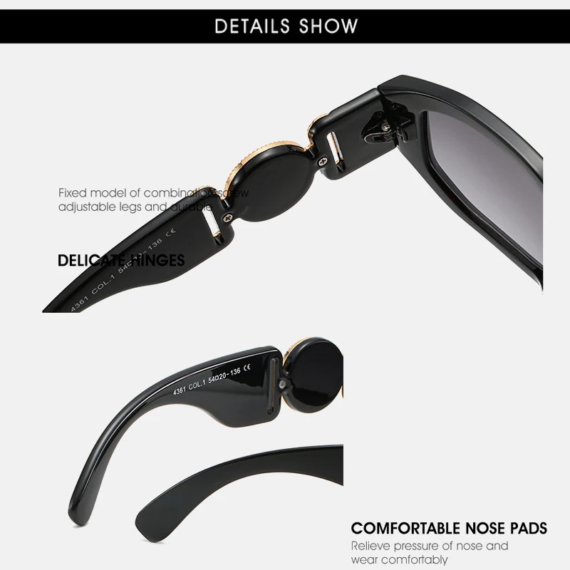 

Fashion Luxury Sunglasses Women Personalized Metal Avatar Decorative Men Sunglasses Small Frame Women Sun Glasses UV400