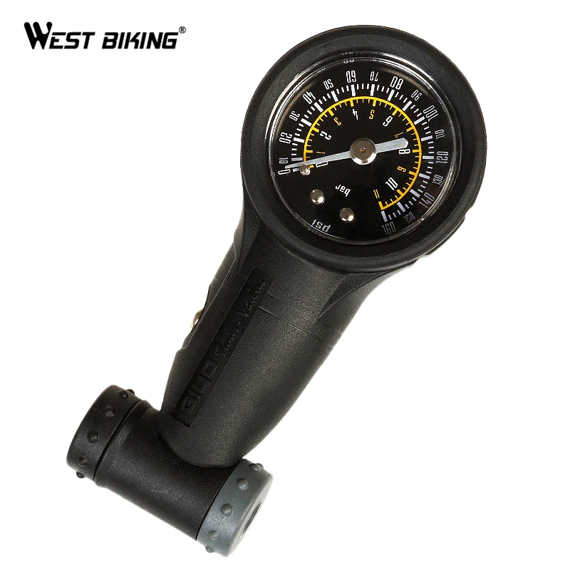 

WEST BIKING Bicycle Tire Pressure Meter Tire Pressure Gauge Amount of Cycling Road Bike Pump Mountain Bike Tire Pressure Gauge