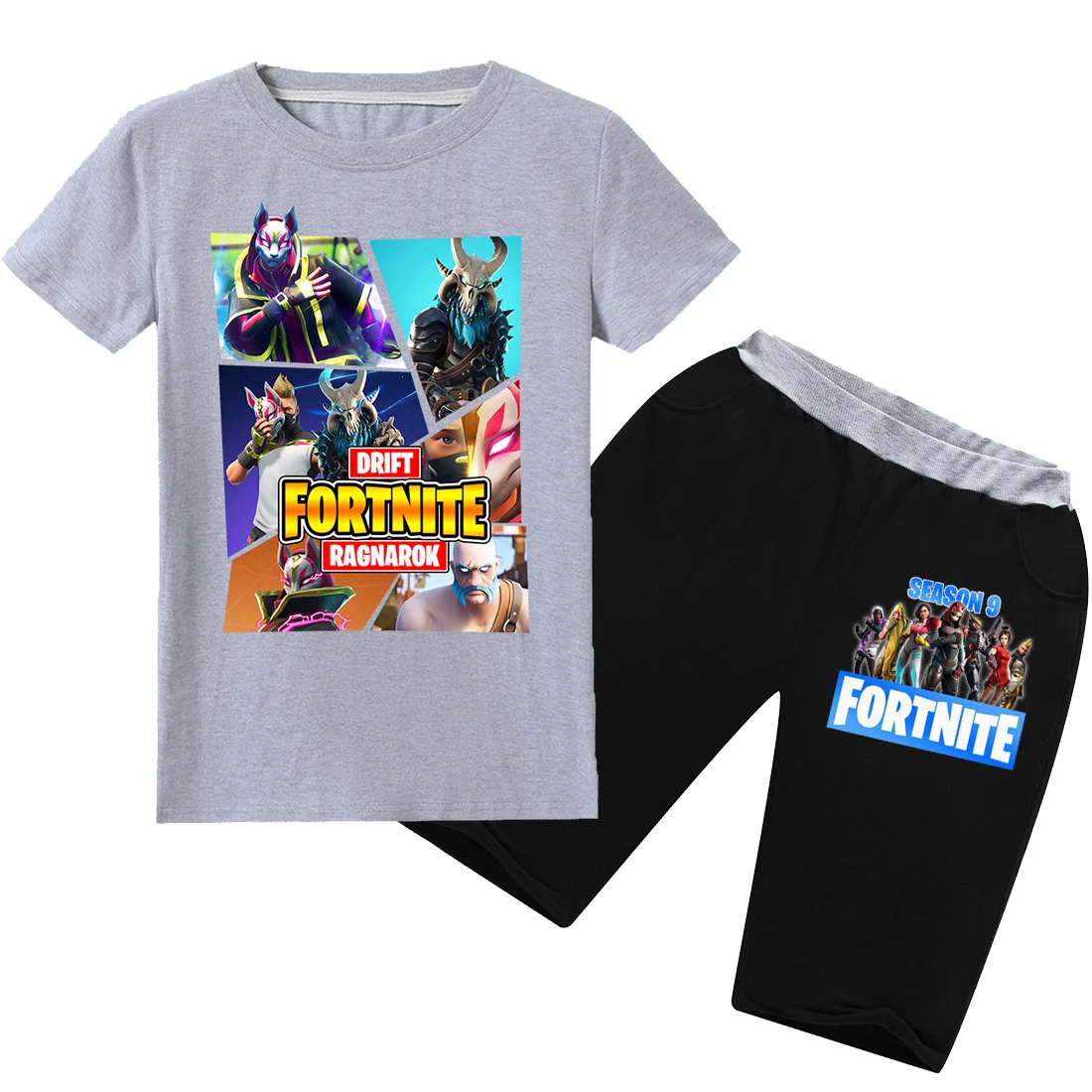 Детская футболка Fortnites крутая летняя мультяшная модные шорты для мальчиков и