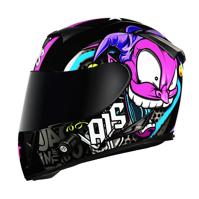 

Мотоциклетный шлем AIS, классный модульный мотоциклетный шлем с внутренним солнцезащитным козырьком и двойными линзами, гоночный мотоцикле...