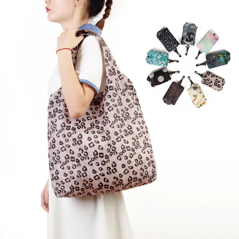 

Durable Lightweight Shopping Bags Reusable Foldable Totes Large 31LBS Cute Pattern Bags Ripstop cute bag