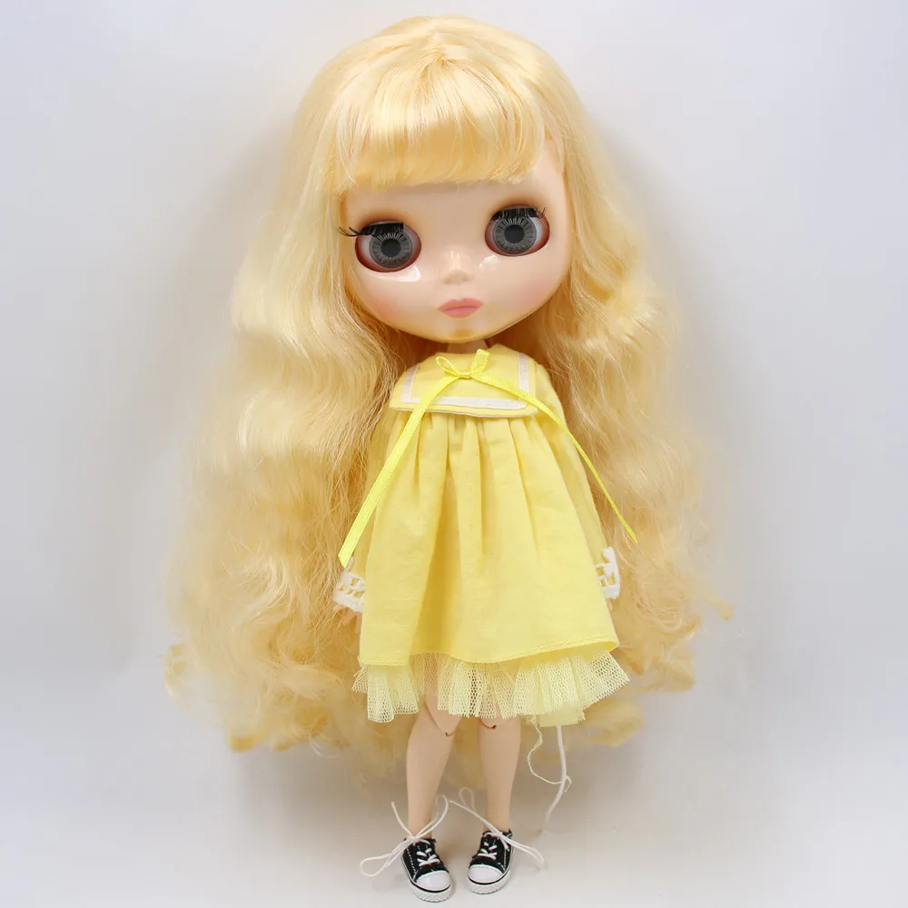 

ICY DBS Blyth doll No.3 glossy face oily bobo hair natural skin joint body 1/6 BJD special price toy gift
