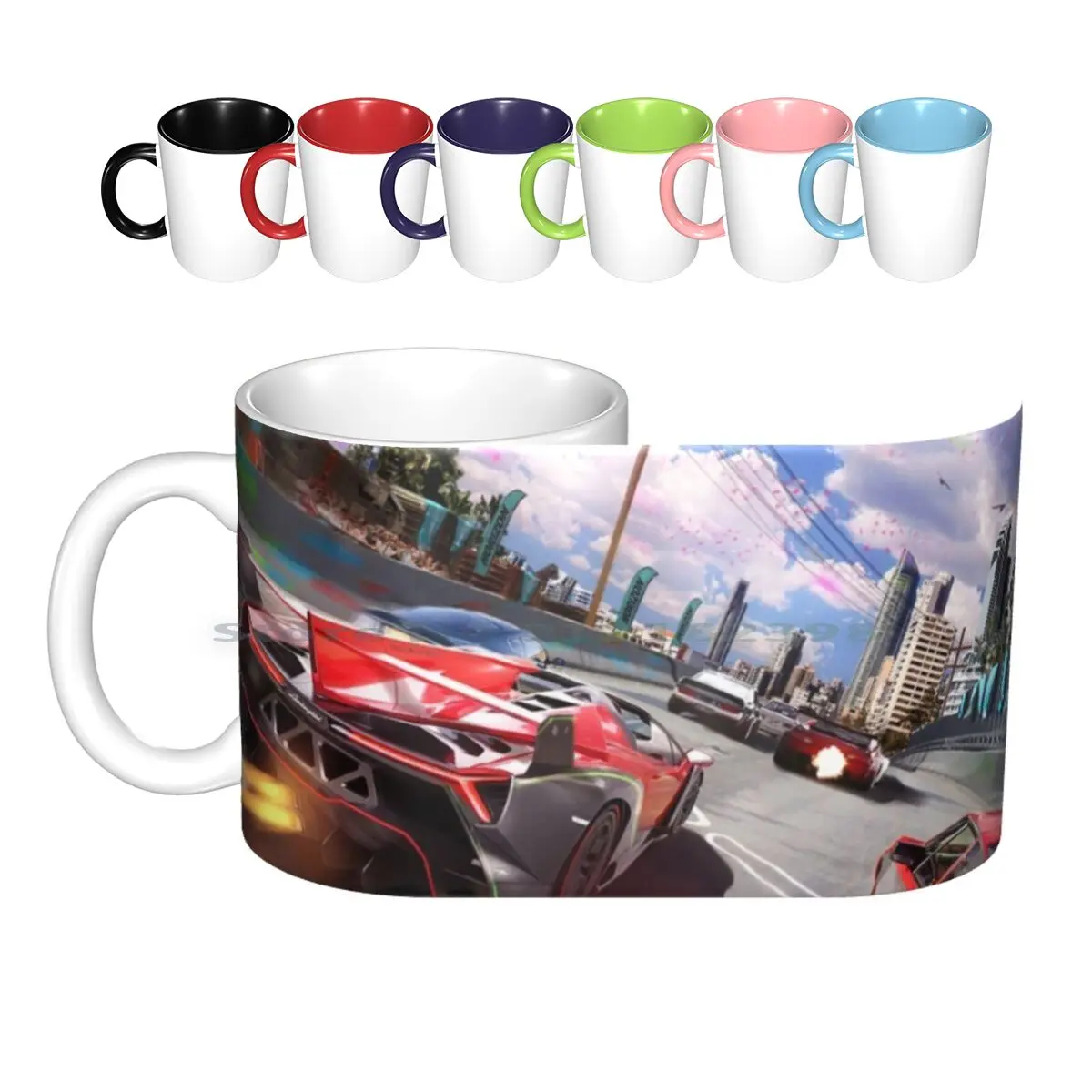 

Керамические кружки Horizon Game, кофейные чашки, Кружка для молока и чая, гоночная игра, гонки, гонки, машина Horizon, игры, игровые игры, видеоигры, ...