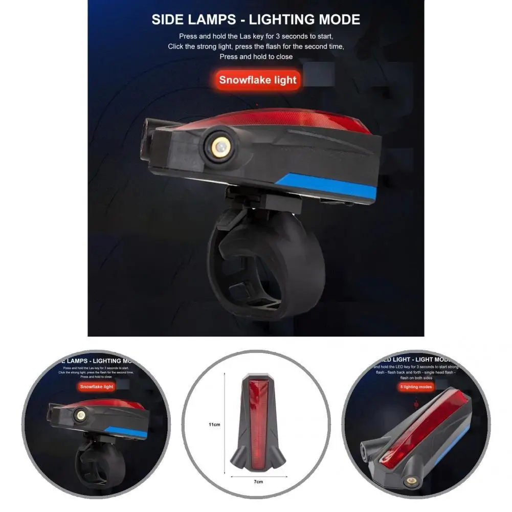 

Far Lighting Range Super Bright Multi-function Double Lights Cycling Tail Light for Cycling