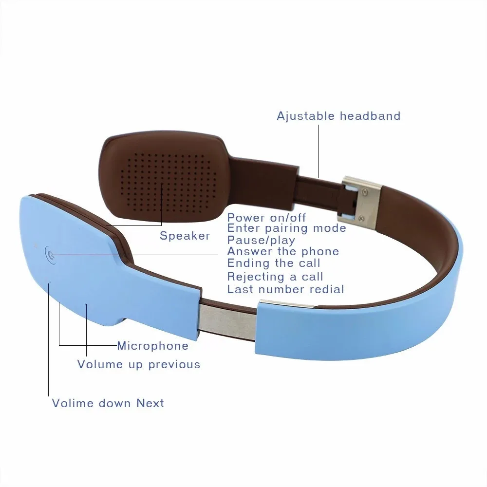 Беспроводная стереогарнитура спортивные складные Hi-Fi музыкальные наушники