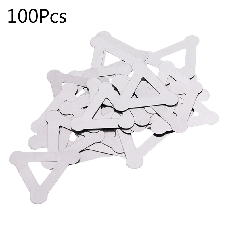 

100 Pcs Triangular Nickel Battery Connector Ideal for Spot Welding of Lithium Battery Pack Good Bending Performance