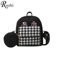 designer mini backpacks 2021 spring 2 piece sets backpack women luxury houndstoot bag small brandes women shoulders bag purse