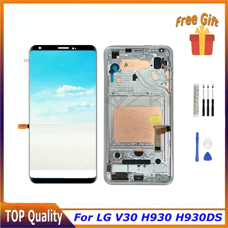 

6.0" Pantalla For LG V30 LCD Digitizer Display Touch Screen H930 H930DS H931 H932 H933 VS996 US998 LS998U With Repair Part V300K