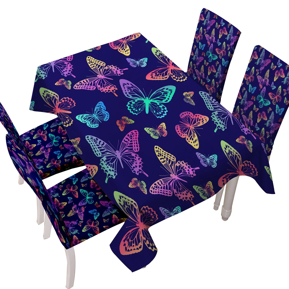 Скатерть с милыми бабочками водонепроницаемая Декоративная скатерть из