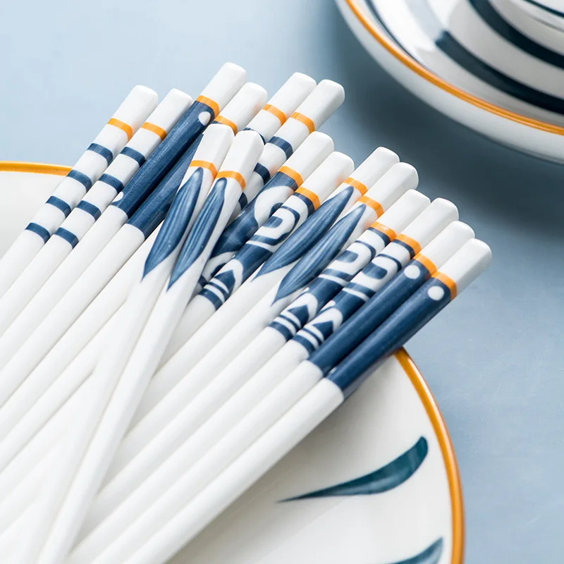 10 пар керамические японские палочки для еды ручная роспись | Дом и сад