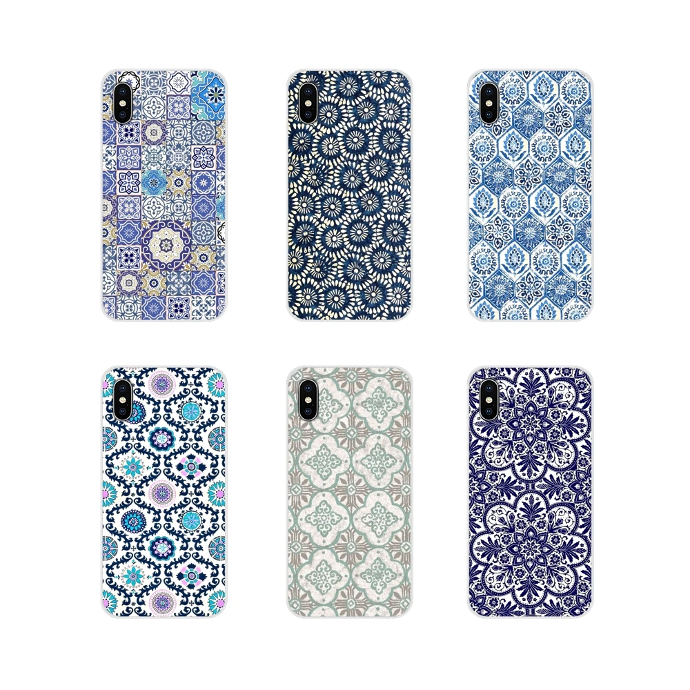 Декоративные Марокканский плитка art для Apple iPhone X XR XS 11 12Pro MAX 4S 5S 5C SE 2020 6S 7 8 Plus ipod 5 6