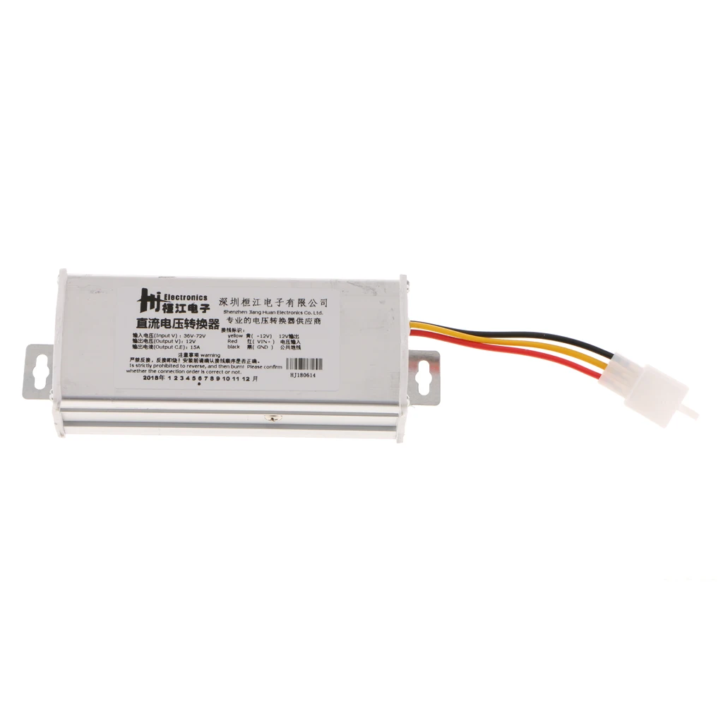 DC/DC преобразователь редуктор регулятора 36 V-72 V Шаг вниз к DC 12V 15A 180W Водонепроницаемый Питание трансформатор вольт модуль