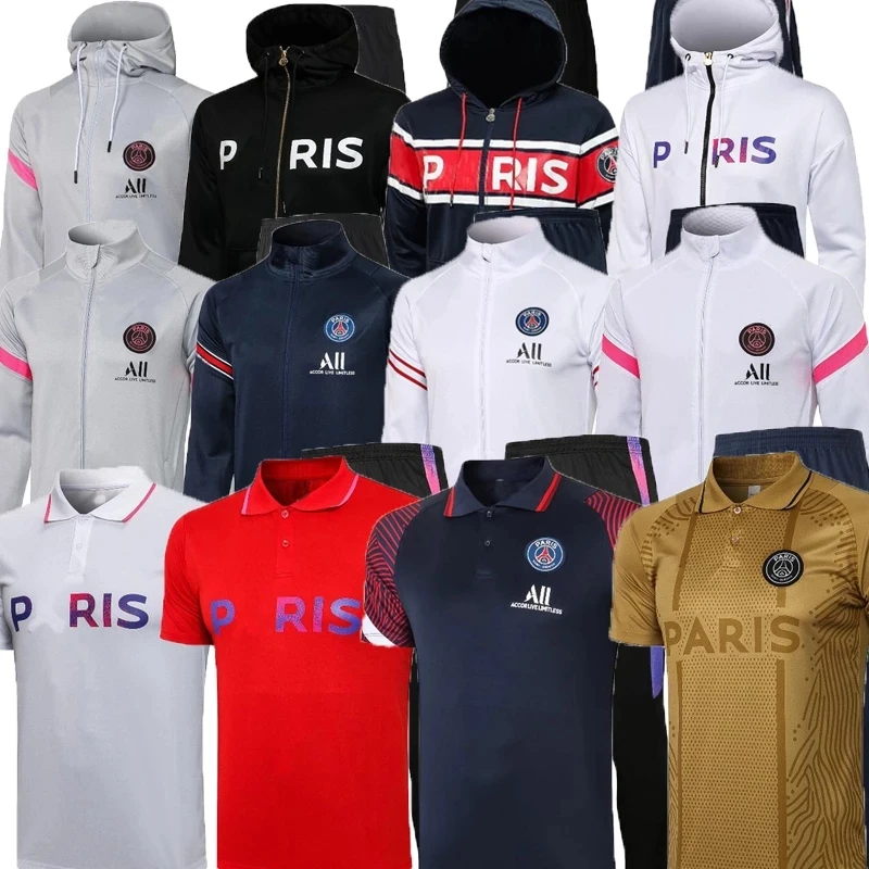 

Новинка 2021, тренировочный костюм поло, зимние штаны, полный комплект 2021, 2022, спортивная куртка с капюшоном для футбола