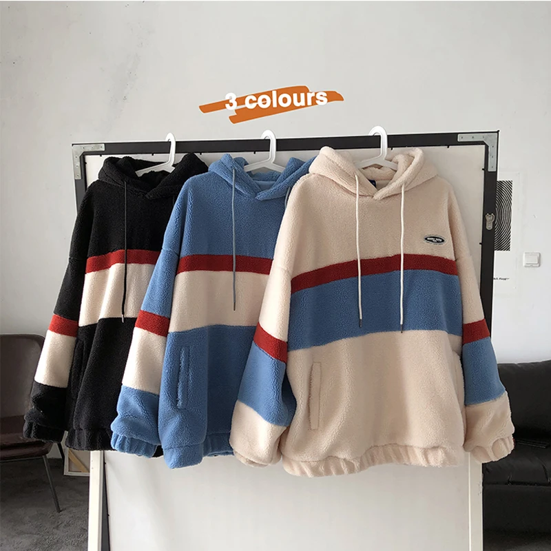 

LEGIBLE 2020 Autumn Women's Hoodies Oversize Female Thicken Warm Zipper Loose Hooded Hoodie Women Sweatshirts Lady