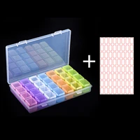 diamond painting tools sets with 28 grids plastic storage box and sticker accessories tool kits for diamond painting embroidery