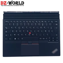 New Original FR French Base Portable Backlit Thin Keyboard for Lenovo Thinkpad X1 Tablet 1st 2nd Gen 01HX761 01AW661